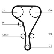 Continental CTAM Timing Belt Kit with Rollers CT1130K3