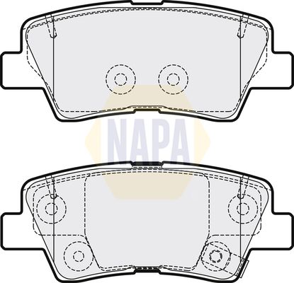 NAPA Front & Rear Pads fits HYUNDAI SSANGYONG