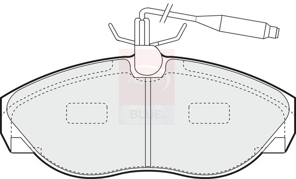 Apec Front Brake Pad Set fits Peugeot Boxer Platform 1994-2002 1.9 2.0 2.5