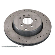 Blue Print 2 x Perforated/Vented Rear Brake Discs ADT343304
