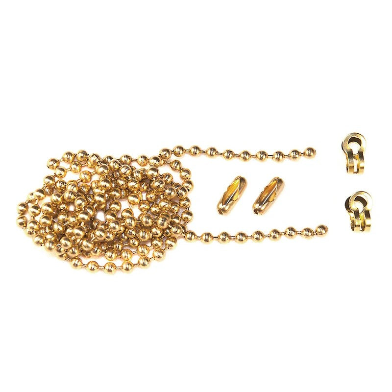 Faithfull Brass Ball Chain Kit Polished Brass 1m - FAICHBALLPB1