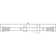Apec Brake Hydraulic Hose Line Front HOS3435