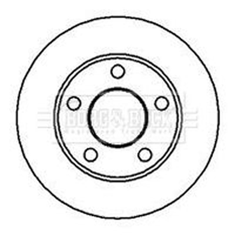 Borg & Beck 2 x Rear Brake Discs BBD4949