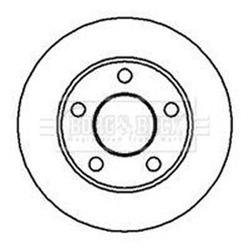 Borg & Beck 2 x Rear Brake Discs BBD4949