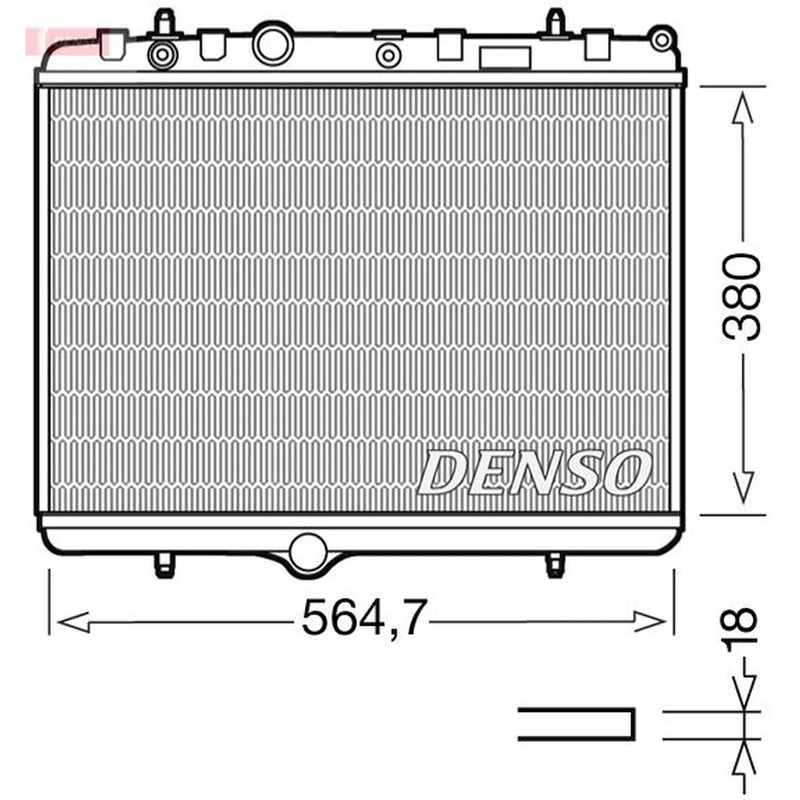 Denso Engine Radiator DRM21055