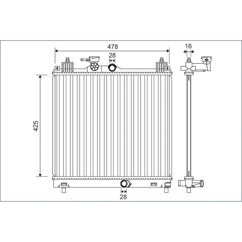 Valeo Engine Radiator 701138