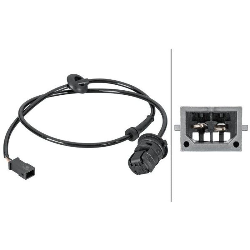 Hella ABS Wheel Speed Sensor Rear 6PU 012 806-791