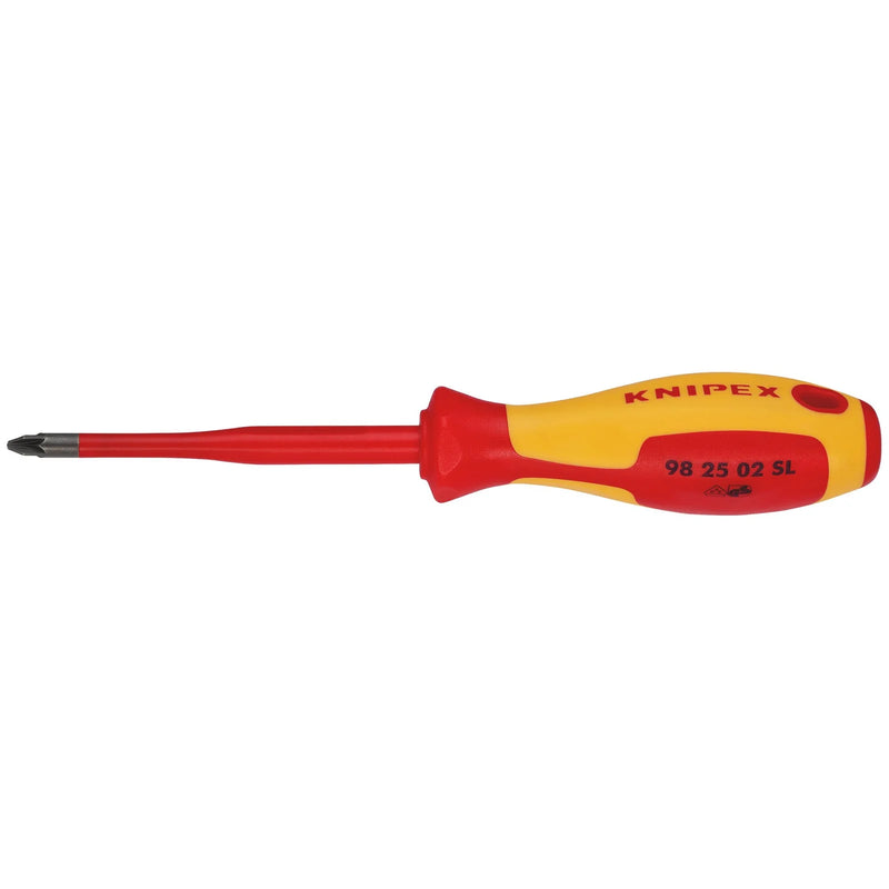 KNIPEX VDE Insulated Screwdriver PZ2 x 100mm Slim