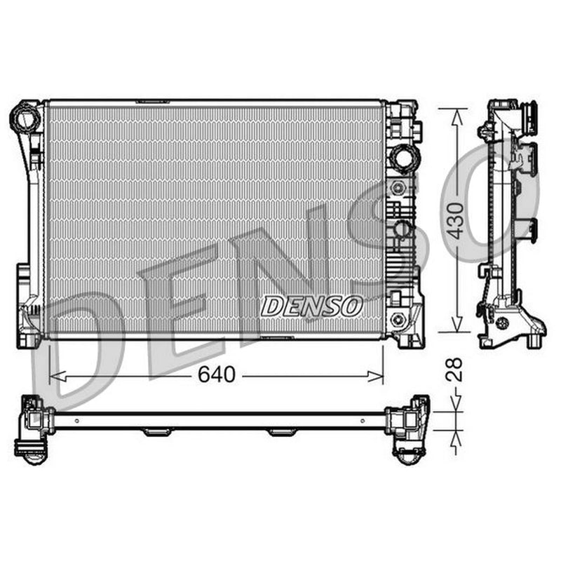 Denso Engine Radiator DRM17043