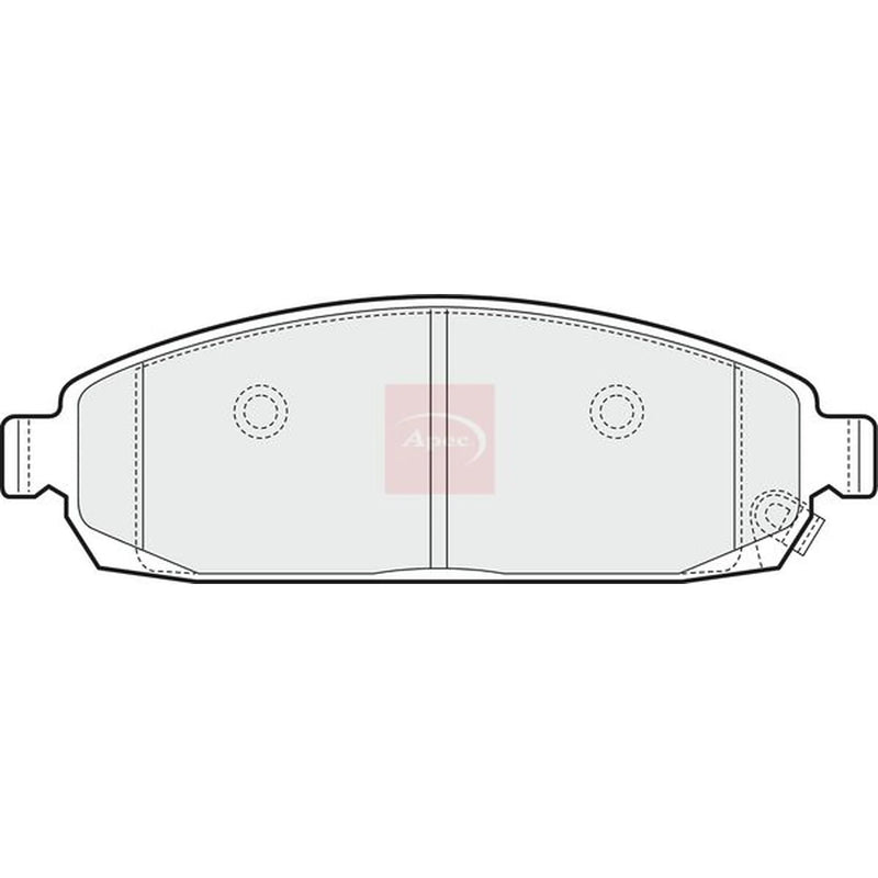 Apec Front Brake Pad Set PAD1465