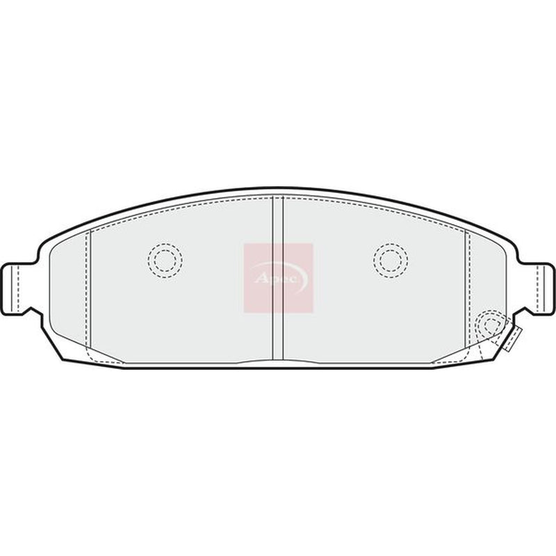 Apec Front Brake Pad Set PAD1465