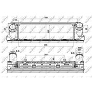 NRF Intercooler (Charge Air Cooler) 30482