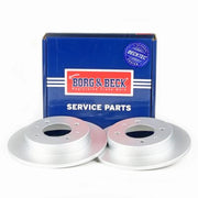 Borg & Beck 2 x Solid Rear Brake Discs BBD4188