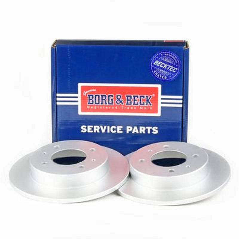 Borg & Beck 2 x Solid Rear Brake Discs BBD4188
