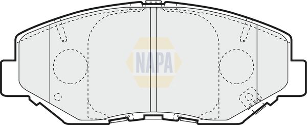 NAPA Front Brake Vented Discs & Pads fits HONDA