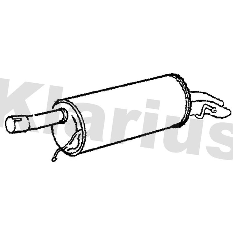 Klarius Box With Tail Pipe Rear VW550C
