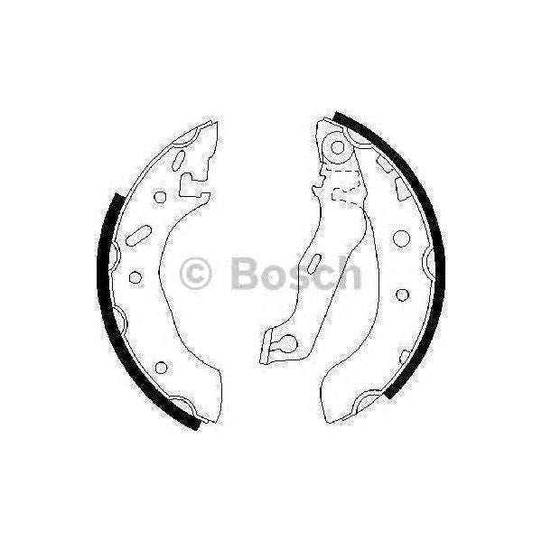 Genuine Bosch Brake Shoe Bs803 Fits Ford Fiesta - 1.2 - 95-02 0986487553 Bosch  - Town Parts