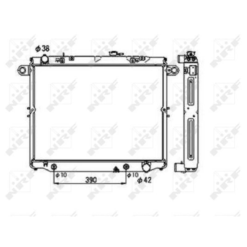 NRF Engine Radiator 53706