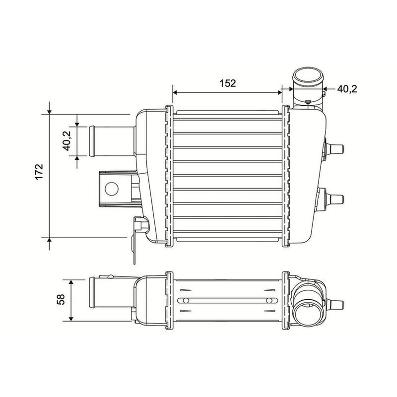 Valeo Intercooler (Charge Air Cooler) 822985