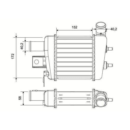 Valeo Intercooler (Charge Air Cooler) 822985