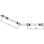Apec Brake Hydraulic Hose Line Front Left HOS4076