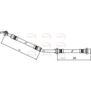 Apec Brake Hydraulic Hose Line Front Left HOS4076
