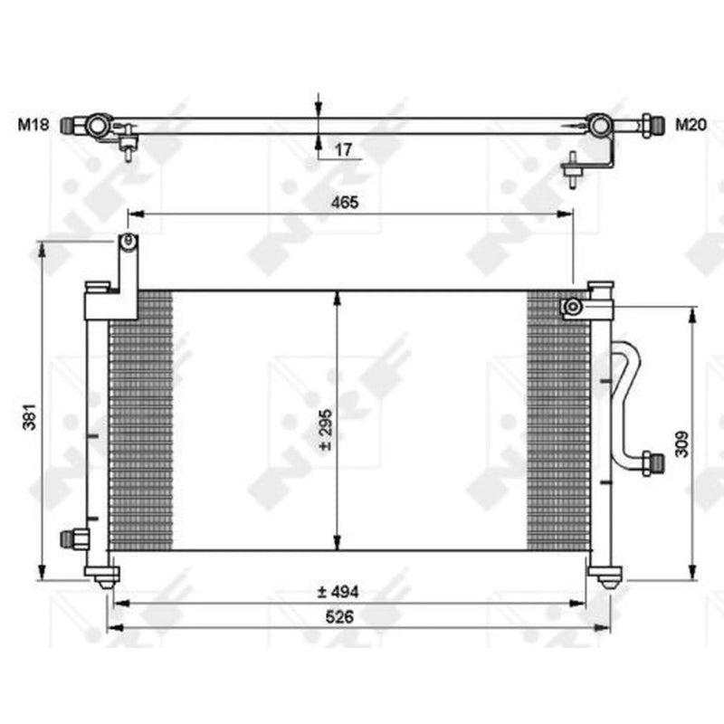 NRF Air Conditioning Condenser 35765