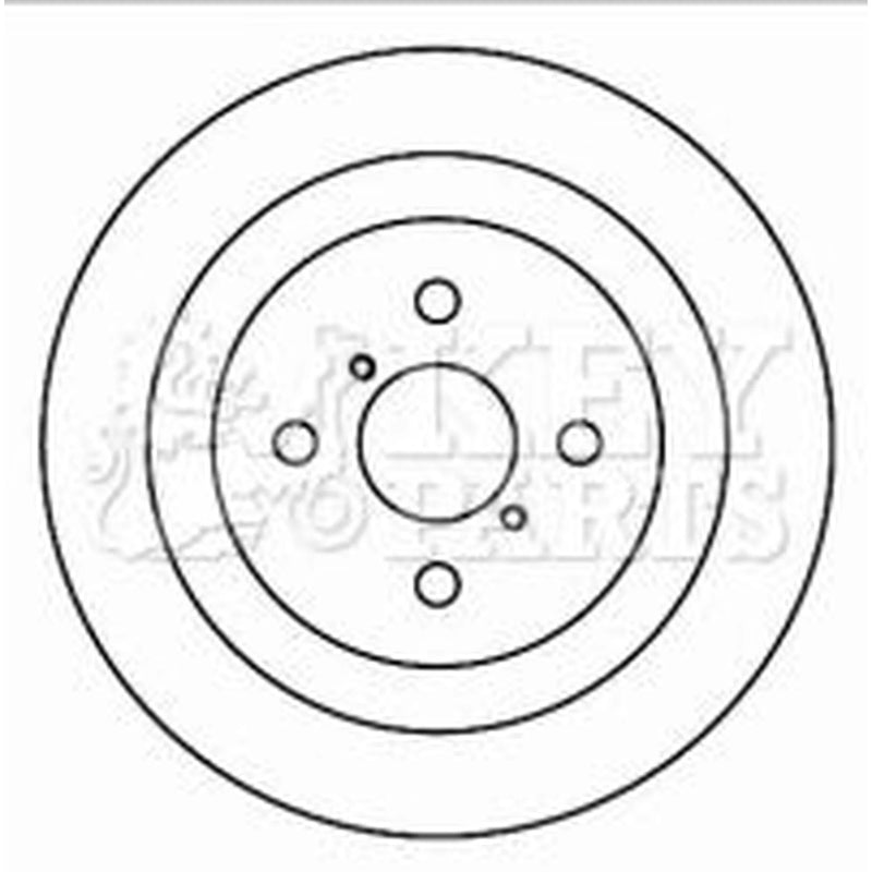 Key Parts 2 x Rear Brake Discs KBD4601