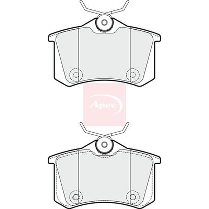 Apec Rear Brake Pad Set PAD1814