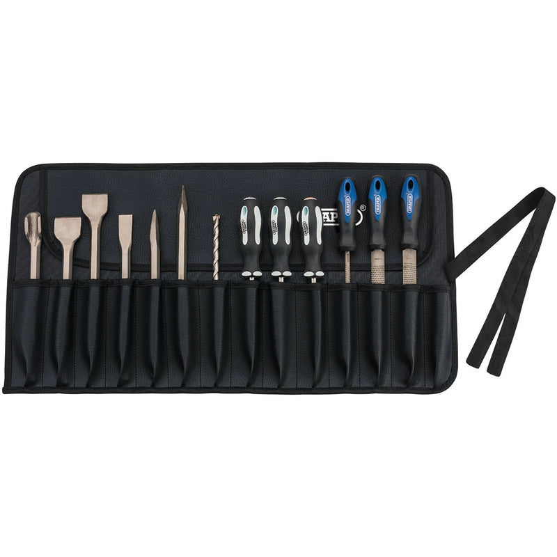 Draper Tool Roll 14 Division PVC Storage TR14A