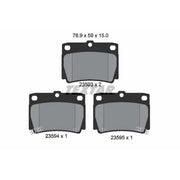 Textar Rear Brake Pad Set 2359301