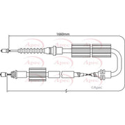 Apec Handbrake Cable Left Rear CAB1246