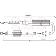 Apec Handbrake Cable Left Rear CAB1246