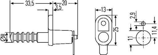 Hella 6ZF 007 239-001 Switch, door contact