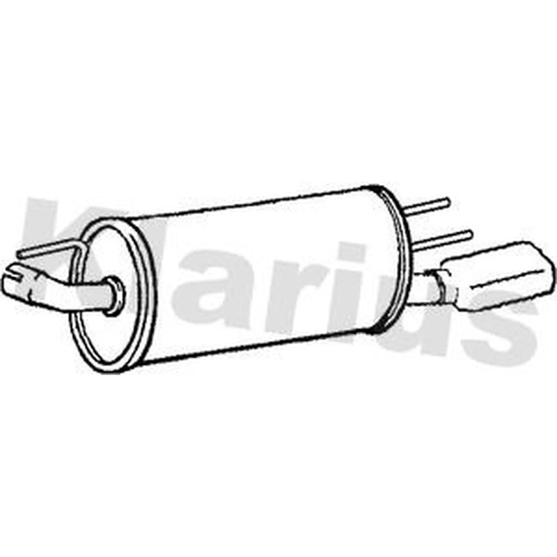 Klarius Box With Tail Pipe Rear GM115H
