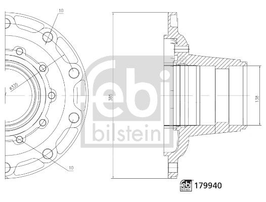 Febi Wheel Hub Stud
