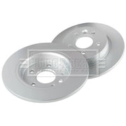 Borg & Beck 2 x Solid Rear Brake Discs BBD5306