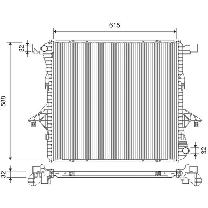 Valeo Engine Radiator 701379