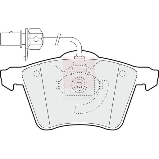 Apec Front Brake Pad Set PD3046