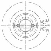 Borg & Beck 2 x Vented Front Brake Discs BBD6145S