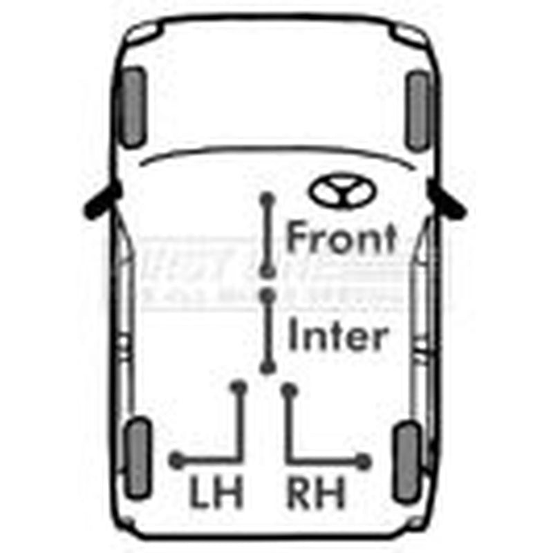 First Line Handbrake Cable Left Rear FKB3440