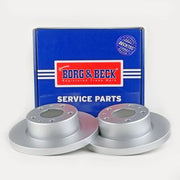 Borg & Beck 2 x Solid Front Brake Discs BBD4412