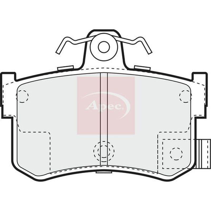 Apec Rear Brake Pad Set PAD834