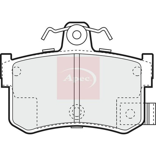Apec Rear Brake Pad Set PAD834