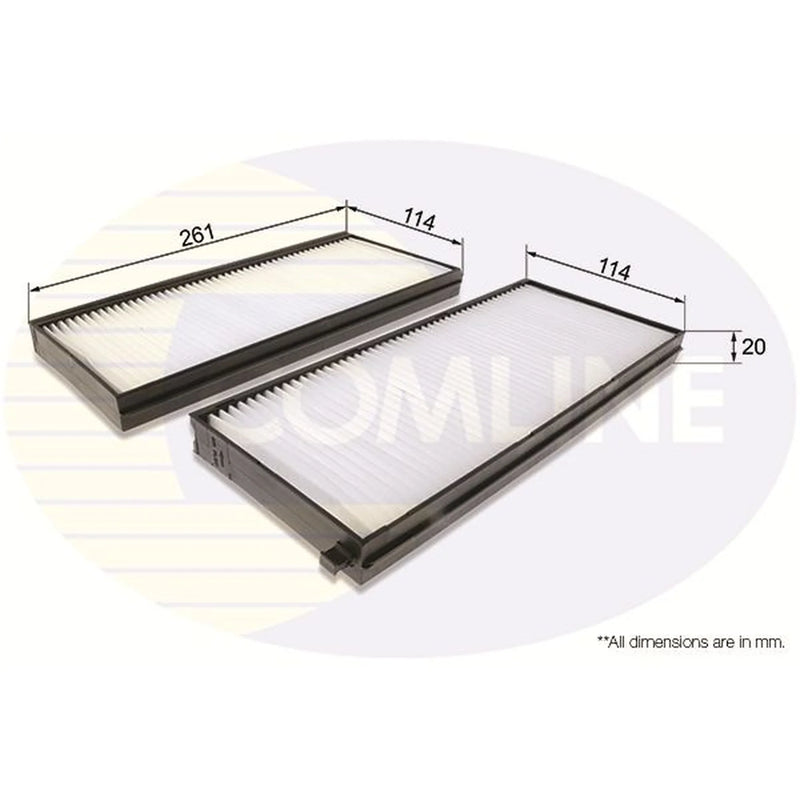 Comline Cabin Air Filter (Pollen Filter) EKF355-2
