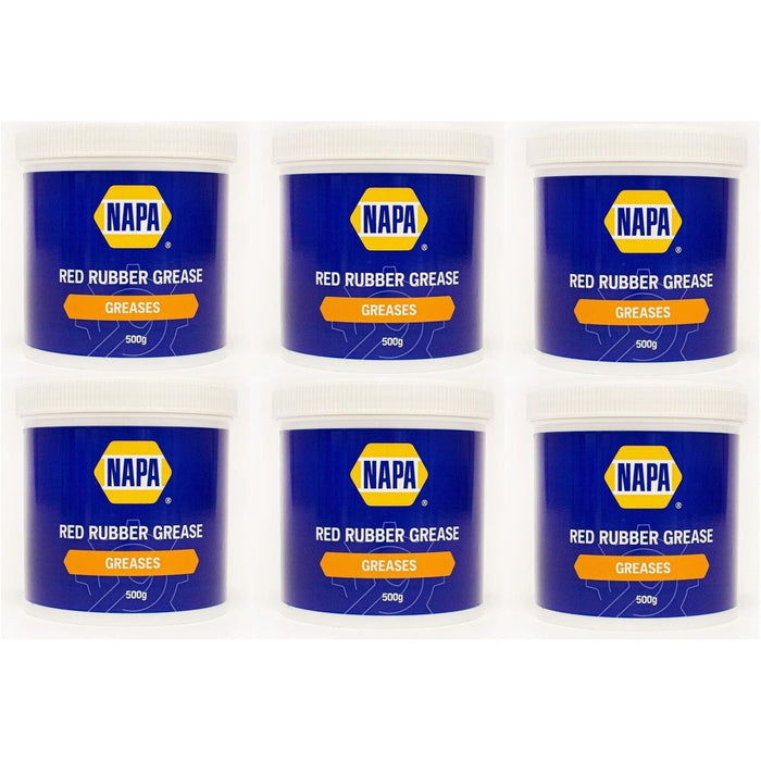 6x NAPA Red Rubber Grease Brake Caliper Pistons & Hydraulic Systems 500g NAPA  - Town Parts