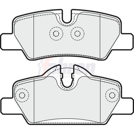 Fahren Rear Brake Pad Set FBP3378