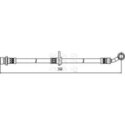 Apec Brake Hydraulic Hose Line Front Left HOS3995