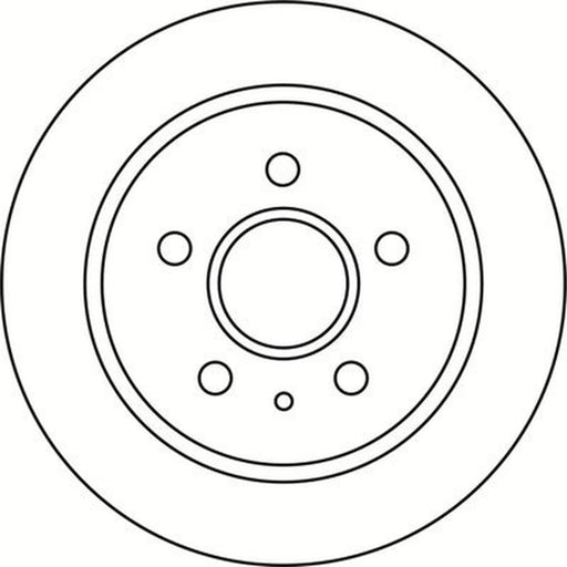 Abtex 2 x Solid Rear Brake Discs BD1614S