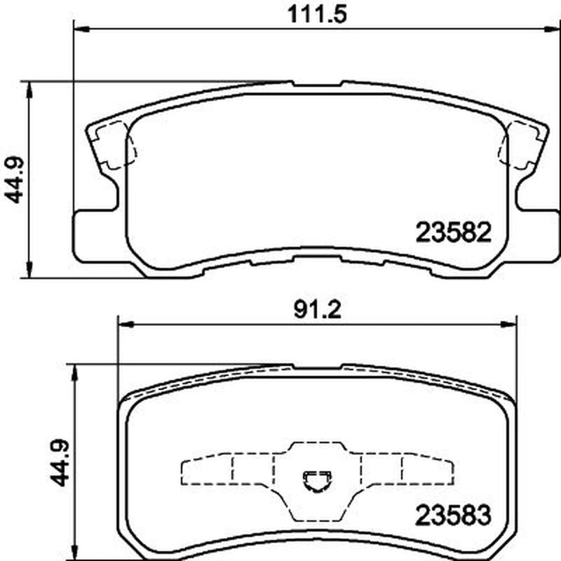 DON Rear Brake Pad Set PCP1094